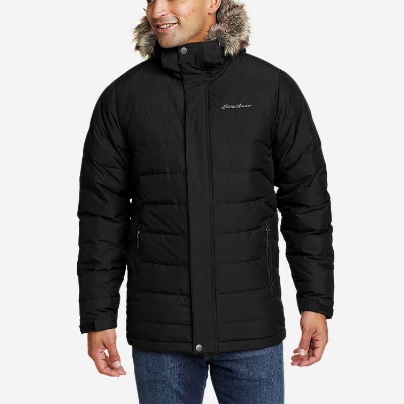 Eddie Bauer Boundary Pass Down Parka Herren Schwarz | RUMF-25879