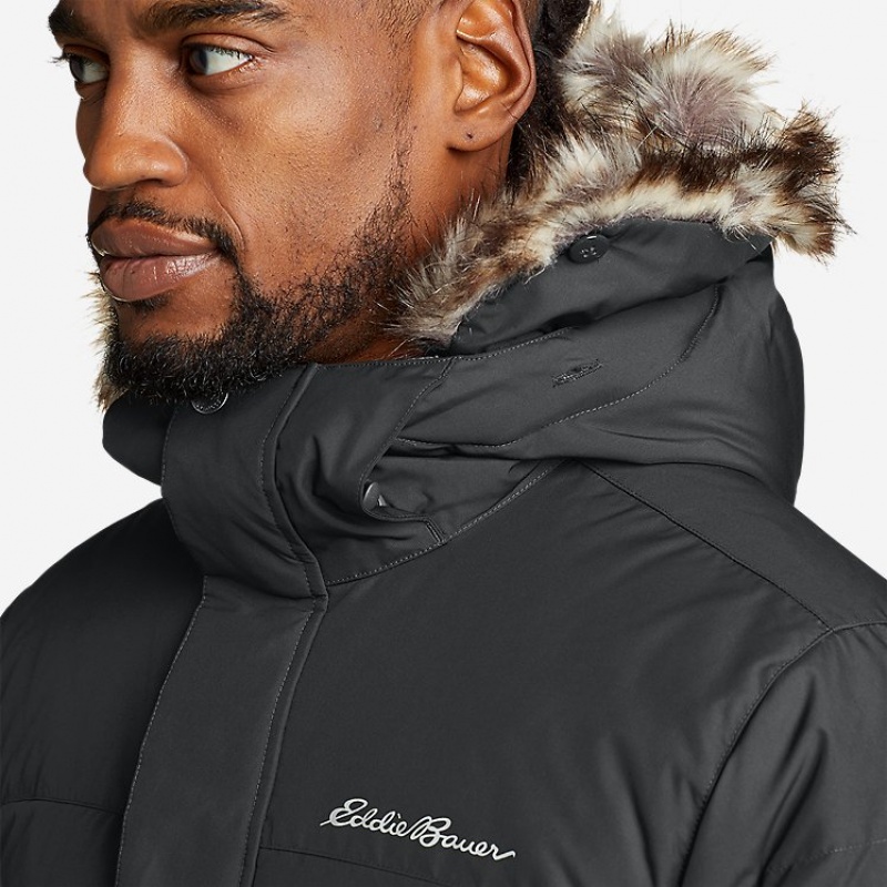 Eddie Bauer Boundary Pass Down Parka Herren Schwarz | RUMF-25879