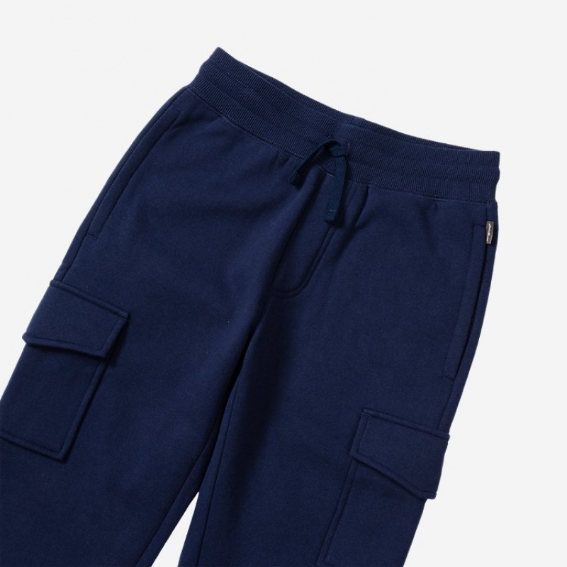 Eddie Bauer Camp Fleece Cargo Jogginghose Jungen Hellnavy | PNBR-23841