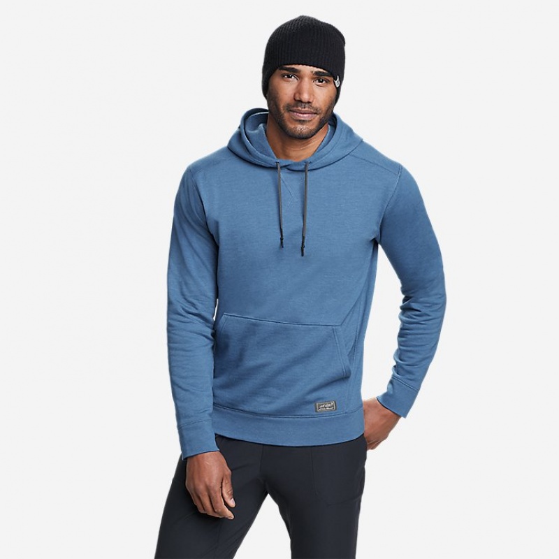 Eddie Bauer Camp Fleece Pullover Hoodie Herren Blau | VBFQ-67843