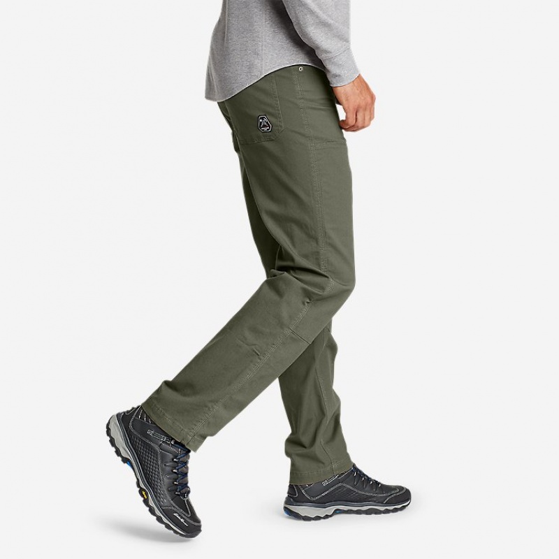 Eddie Bauer Capacitor Flex Canvas Arbeits Hose Herren Grün | WBHI-32617