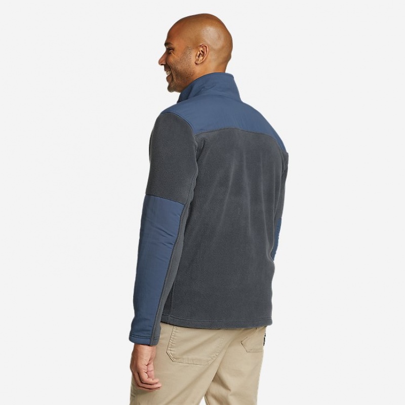 Eddie Bauer Cascadia Full-Zip Fleece Jacken Herren Blau | GZBJ-95038