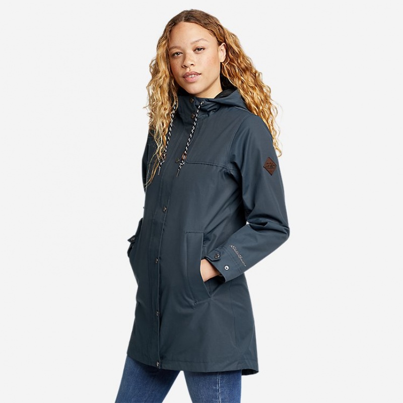 Eddie Bauer Charly Parka Damen Blau | NTHZ-70894