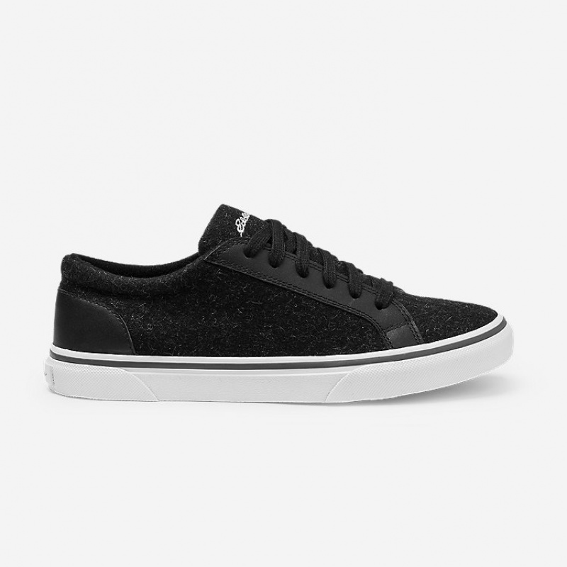 Eddie Bauer Chatam Leder Sneakers Damen Schwarz | RIYF-79582