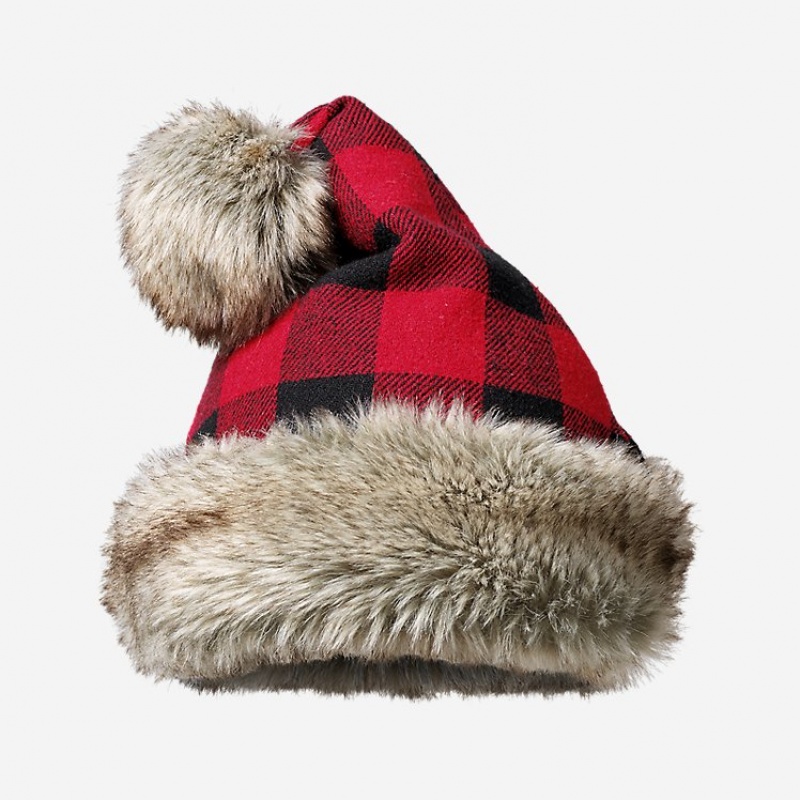 Eddie Bauer Check Santa Hüte Damen Tiefesrot | ZSTL-20163