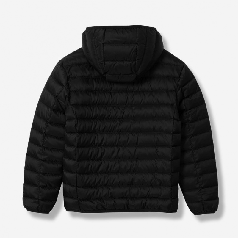 Eddie Bauer CirrusLite Down Mit Kapuze Jacken Mädchen Schwarz | UING-94801