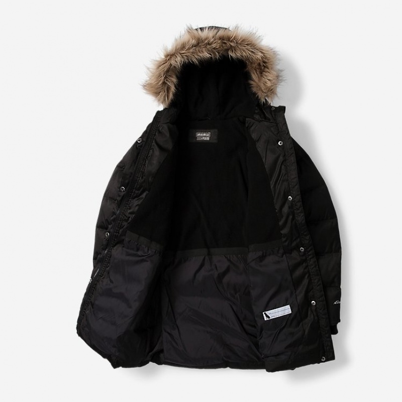 Eddie Bauer CirrusLite Down Parka Mädchen Schwarz | XDCU-07952