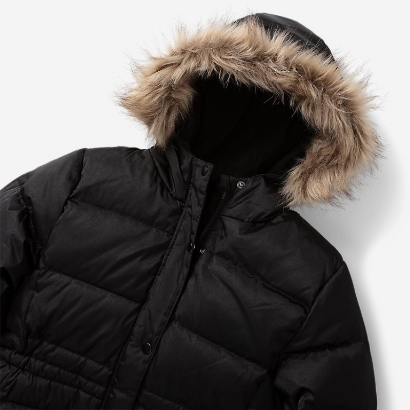 Eddie Bauer CirrusLite Down Parka Mädchen Schwarz | XDCU-07952