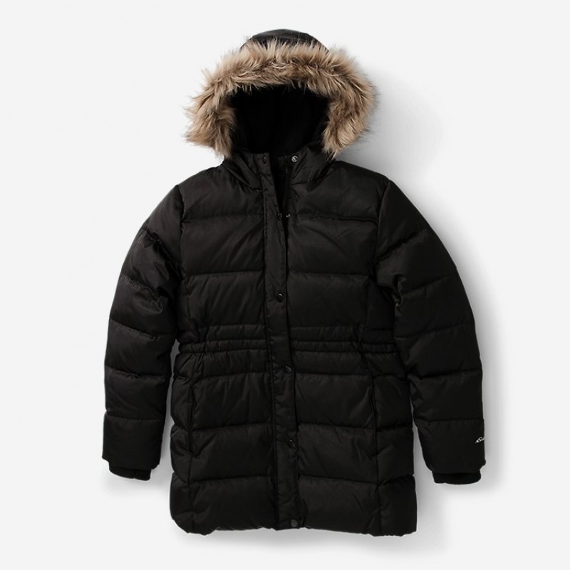 Eddie Bauer CirrusLite Down Parka Mädchen Schwarz | XDCU-07952