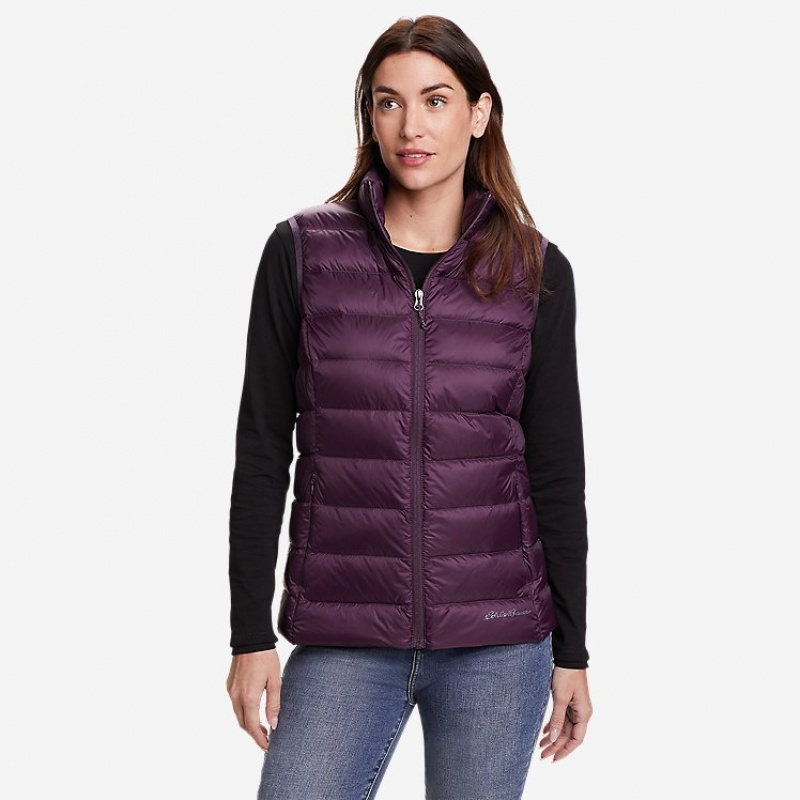 Eddie Bauer CirrusLite Down Weste Damen Schwarz | IQDW-62349