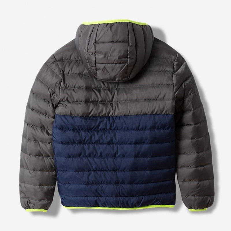 Eddie Bauer CirrusLite Reversible Down Mit Kapuze Jacken Jungen Grau | KOZR-18795