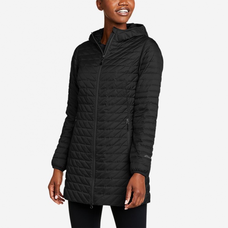 Eddie Bauer Cityscape Down Parka Damen Schwarz | GWMJ-58497