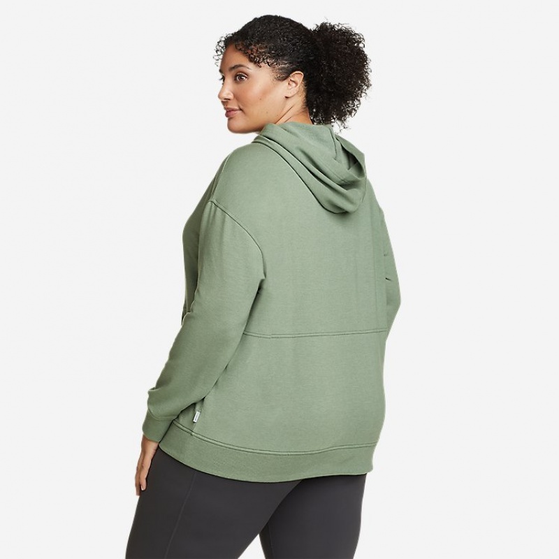 Eddie Bauer Cozy Camp Pullover Hoodie Damen Grün | LJBN-87430