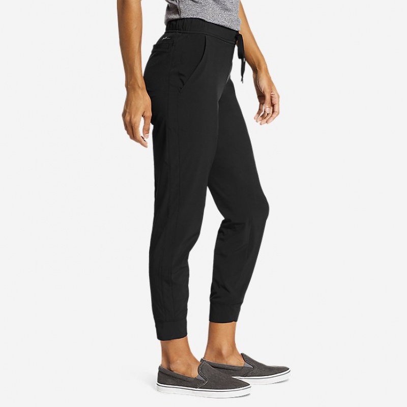 Eddie Bauer Departure Jogger Hose Damen Schwarz | KJXI-84031