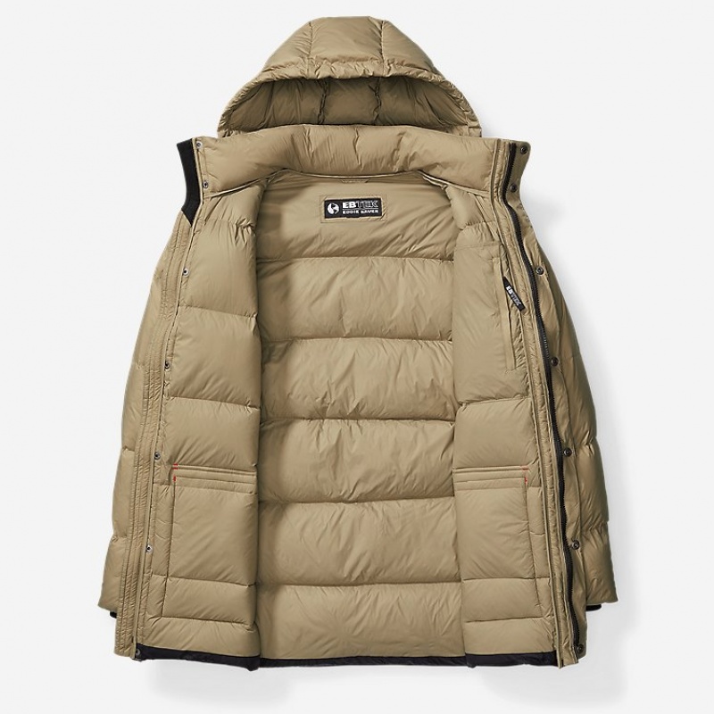 Eddie Bauer Down Puffer Jacken Herren Hellkhaki | CVUE-10348