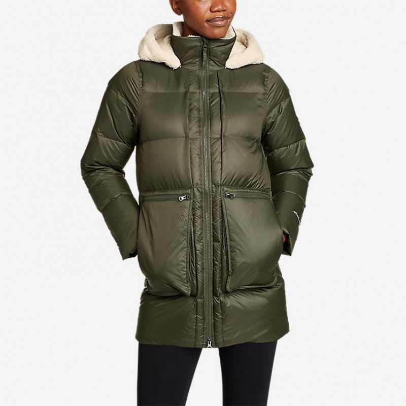 Eddie Bauer Eastlake Down Parka Damen Dunkelolivgrün | PCQB-73984