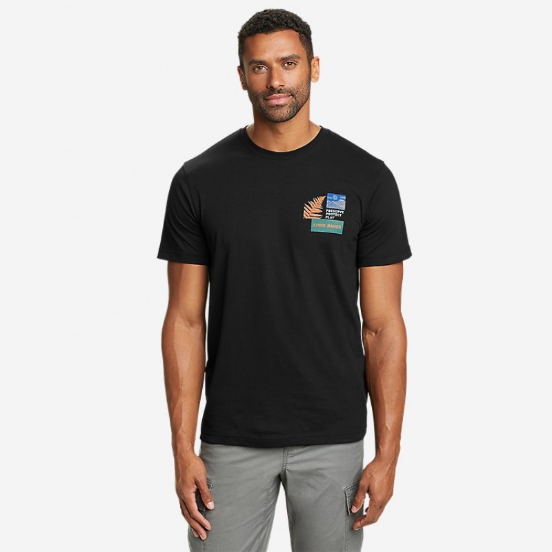 Eddie Bauer Ecosystem Conserve T-shirts Herren Schwarz | KINR-01526