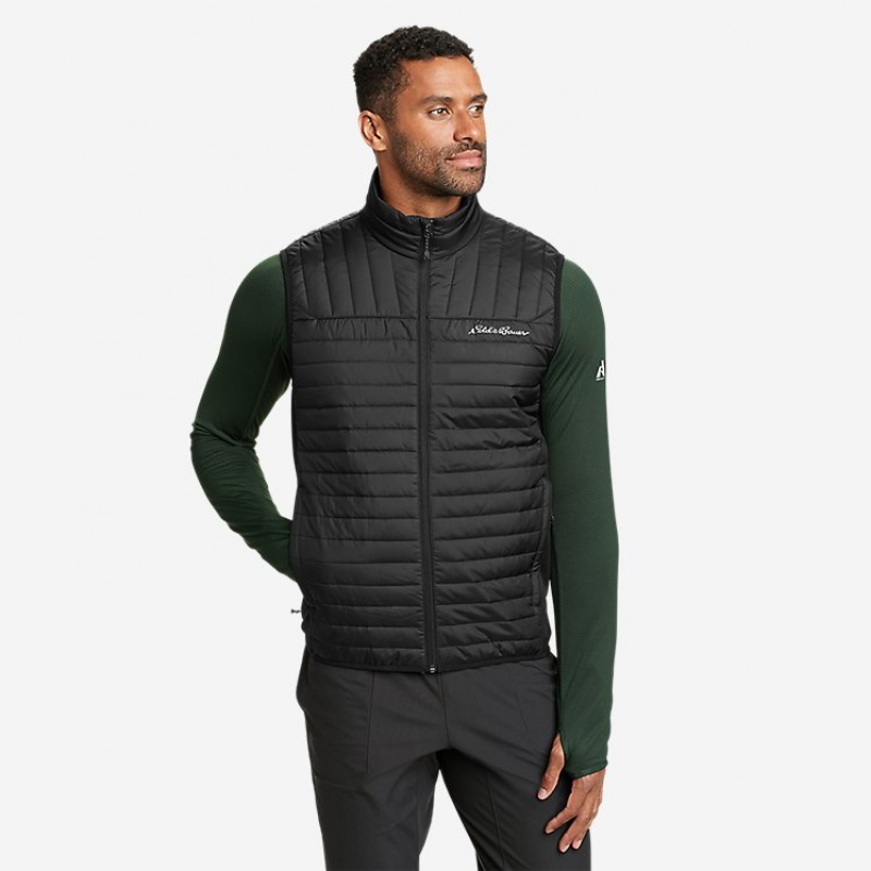 Eddie Bauer Emberlite Hybrid Weste Herren Schwarz | ZOEN-42805