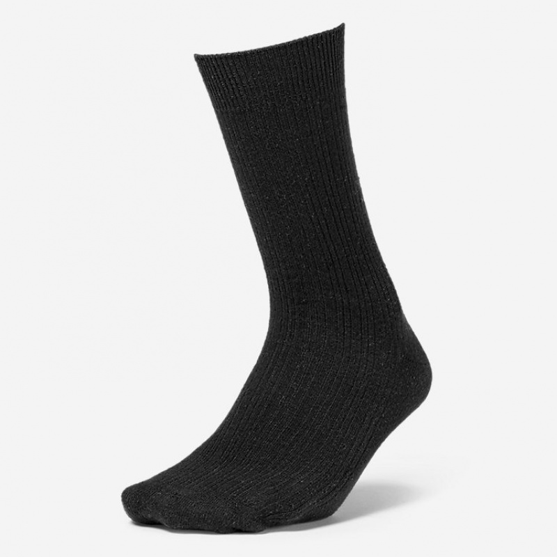 Eddie Bauer Essential Crew Socken Damen Schwarz | ZKJN-43198