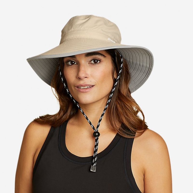 Eddie Bauer Exploration UPF Weite Brim Hüte Damen Aprikose | YEVS-95713