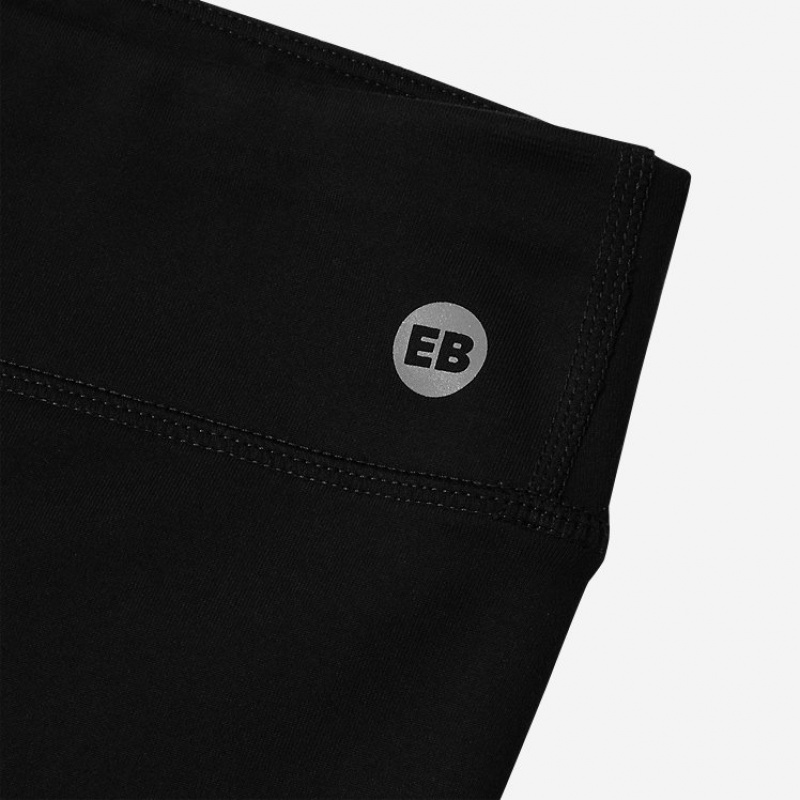 Eddie Bauer Extra Mile Trail Tight Kurze Hose Mädchen Schwarz | MOWE-42685