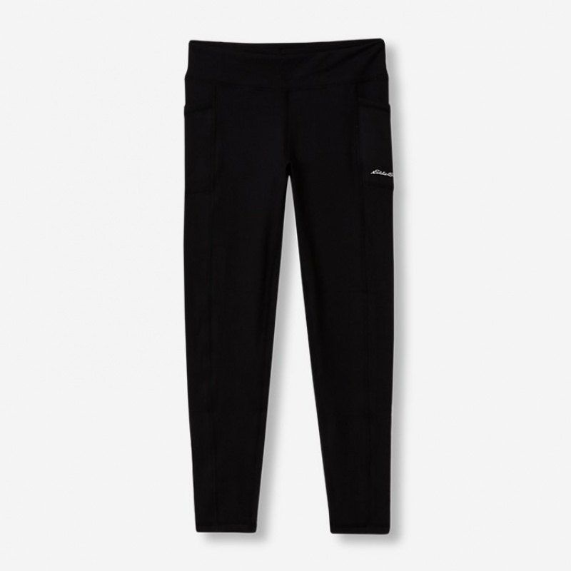 Eddie Bauer Extra Mile Trail Tight Leggings Mädchen Schwarz | MSAN-78641