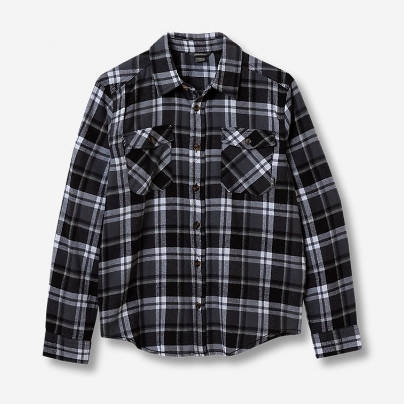 Eddie Bauer Favorite Flanell Tops Jungen Schwarz | XHQU-89204