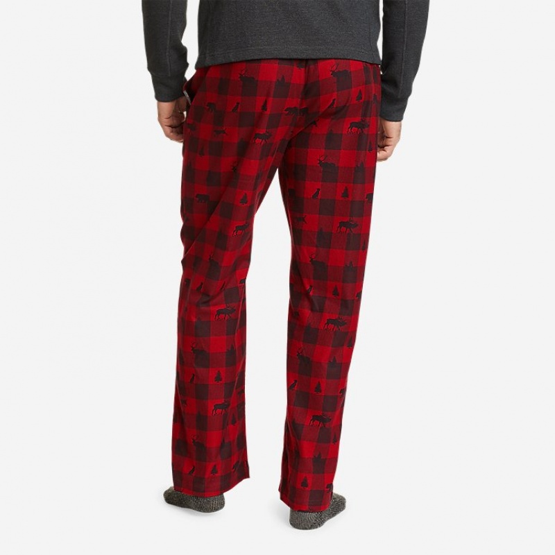 Eddie Bauer Favorite Flannel Sleep Hose Herren Rot | YMGL-35907