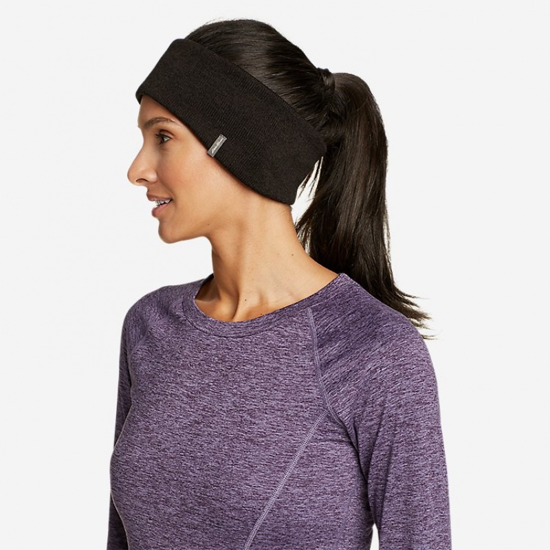 Eddie Bauer Fleece Headband Accessoires Damen Schwarz | FUZW-51487