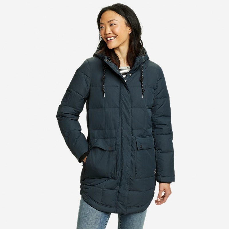 Eddie Bauer Frostine Down Parka Damen Blau | ISJG-10397