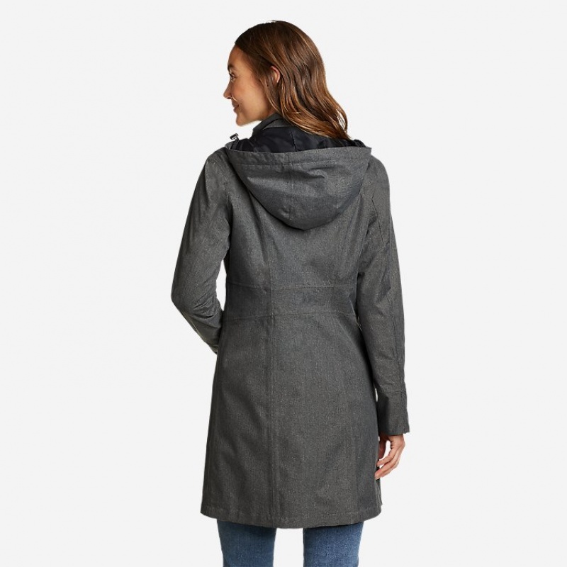 Eddie Bauer Girl on the Go® Trench Mantel Damen Grau | KRLV-63270