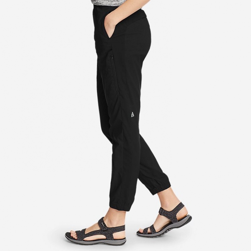 Eddie Bauer Guide Jogger Hose Damen Schwarz | NBZS-27051