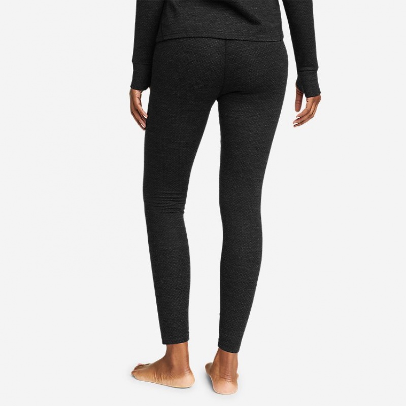 Eddie Bauer Guide Midweight Baselayer Hose Damen Schwarz | KSNV-93670