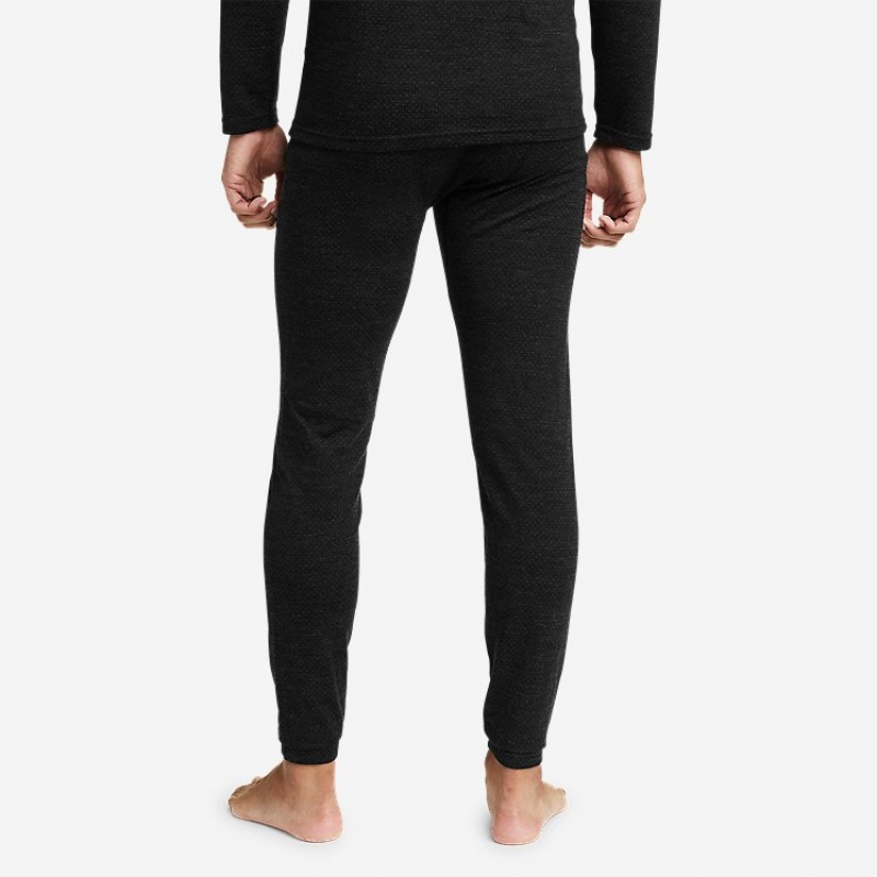 Eddie Bauer Guide Midweight Baselayer Hose Herren Schwarz | JDUV-06783