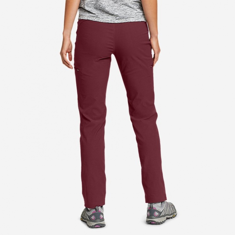 Eddie Bauer Guide Pro Hose Damen Bordeaux | IOAM-17083