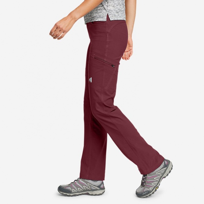 Eddie Bauer Guide Pro Hose Damen Bordeaux | IOAM-17083