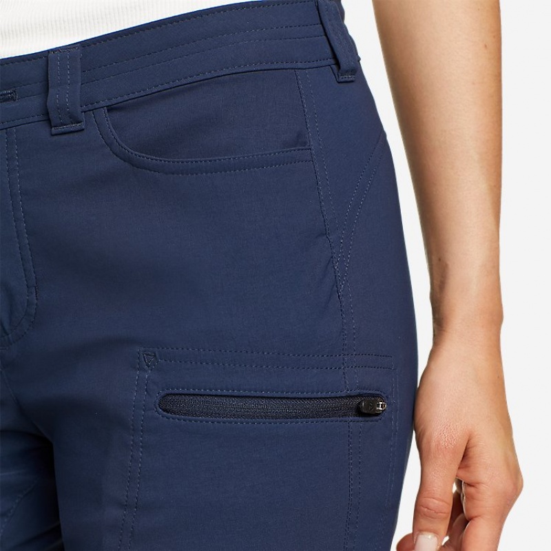 Eddie Bauer Guide Pro Kurze Hose Damen Indigo | JENI-95782