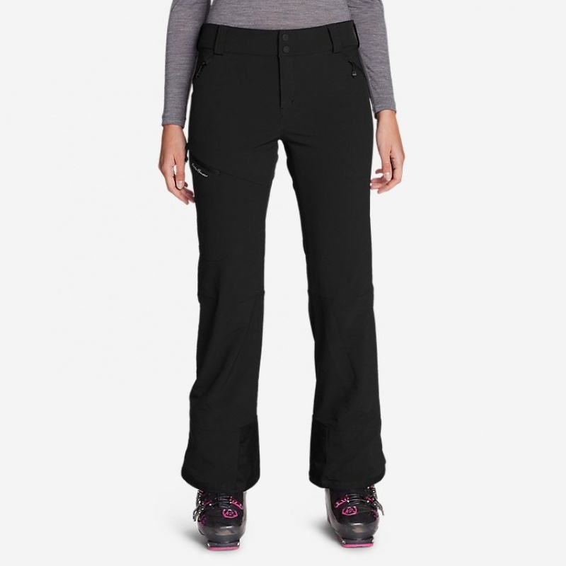 Eddie Bauer Guide Pro Ski Tour Hose Damen Schwarz | LDNP-26309