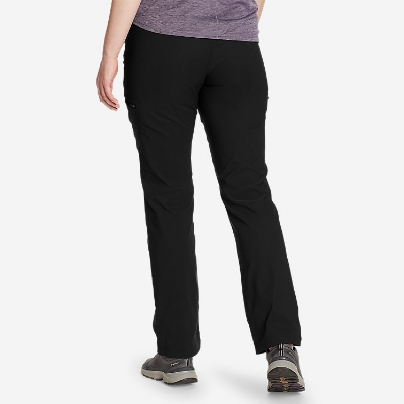 Eddie Bauer Guide Pro - High Rise Hose Damen Schwarz | LFGP-35042