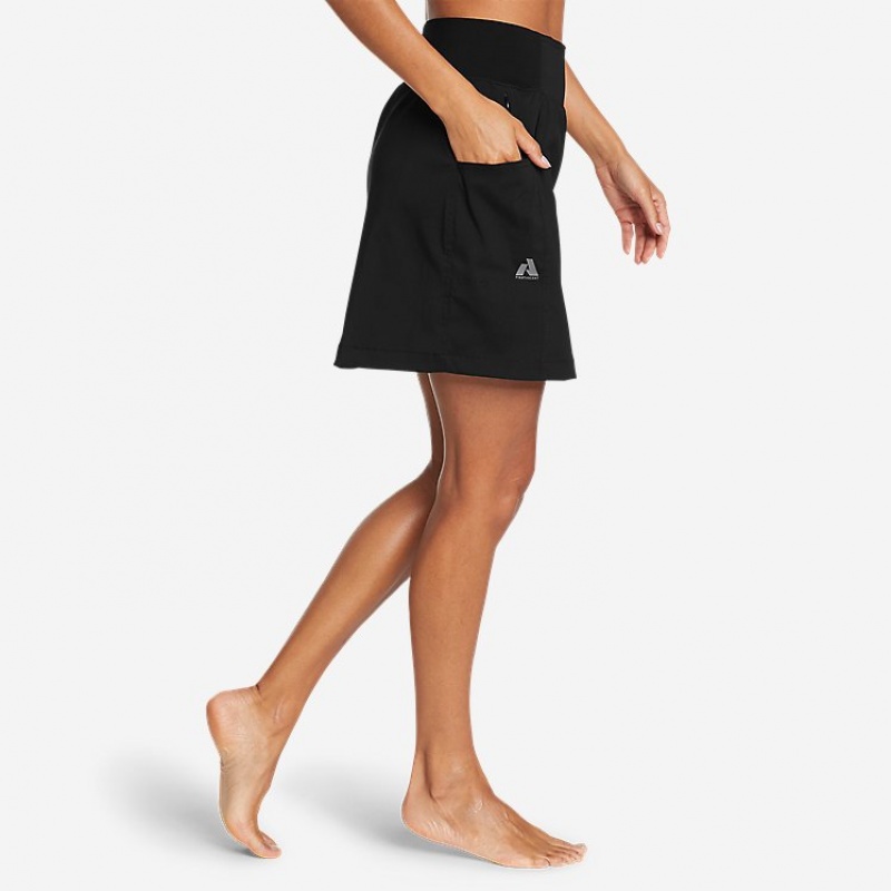 Eddie Bauer Guide Ripstop Skort Hose Damen Schwarz | LOFC-29734