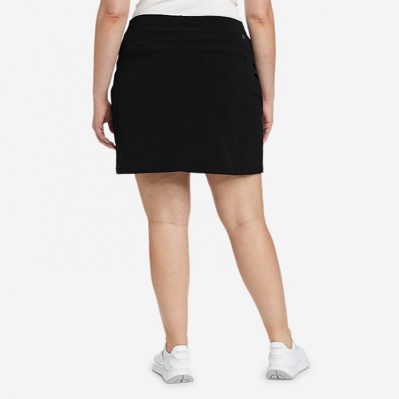 Eddie Bauer Horizon High-Rise Skort Hose Damen Schwarz | LBYA-65183