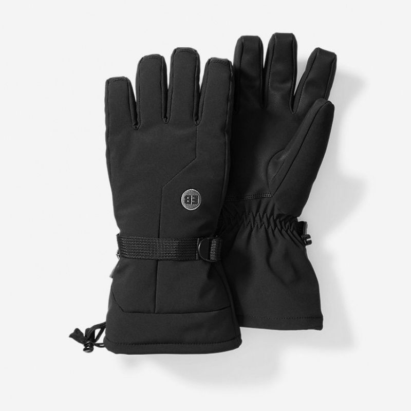 Eddie Bauer Ice Handschuhe Herren Schwarz | AOGE-80745