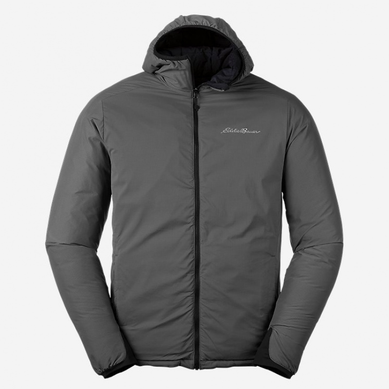 Eddie Bauer IgniteLite Stretch Reversible Mit Kapuze Jacken Herren Schwarz | OHEA-35916