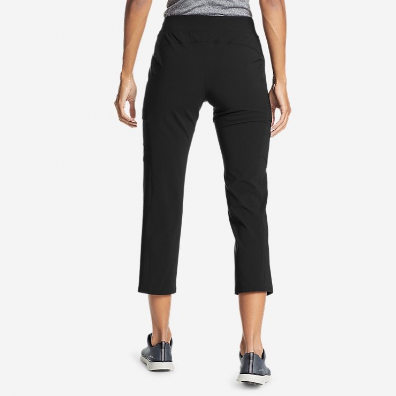 Eddie Bauer Incline Utility Capris Hose Damen Schwarz | VUIR-70342