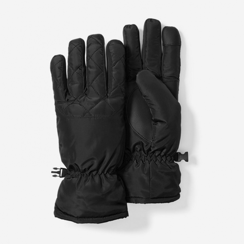 Eddie Bauer Lodgeside Handschuhe Damen Schwarz | UWBG-60148