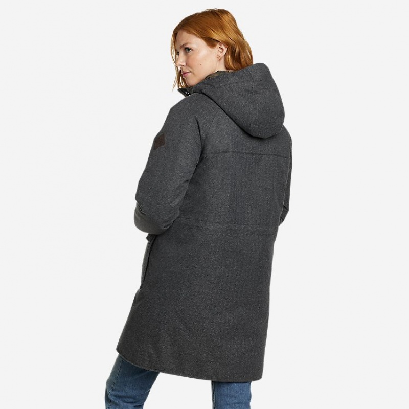 Eddie Bauer Menoken Wasserdichte Trench Mantel Damen Schwarz | KRVG-98625