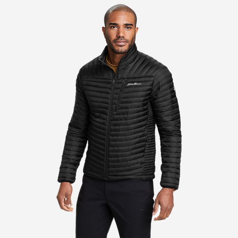 Eddie Bauer MicroTherm® 2 Down Jacken Herren Schwarz | MPGF-45360