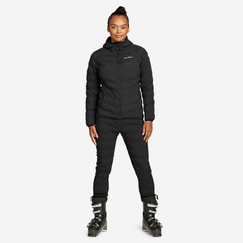 Eddie Bauer MicroTherm® FreeFuse™ Stretch Hybrid Hose Damen Schwarz | RTQN-04961