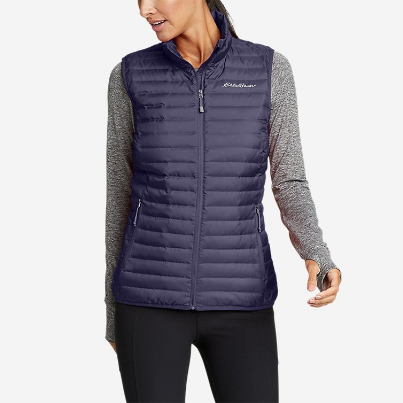 Eddie Bauer Microlight Down Weste Damen Lila | LBTN-26538