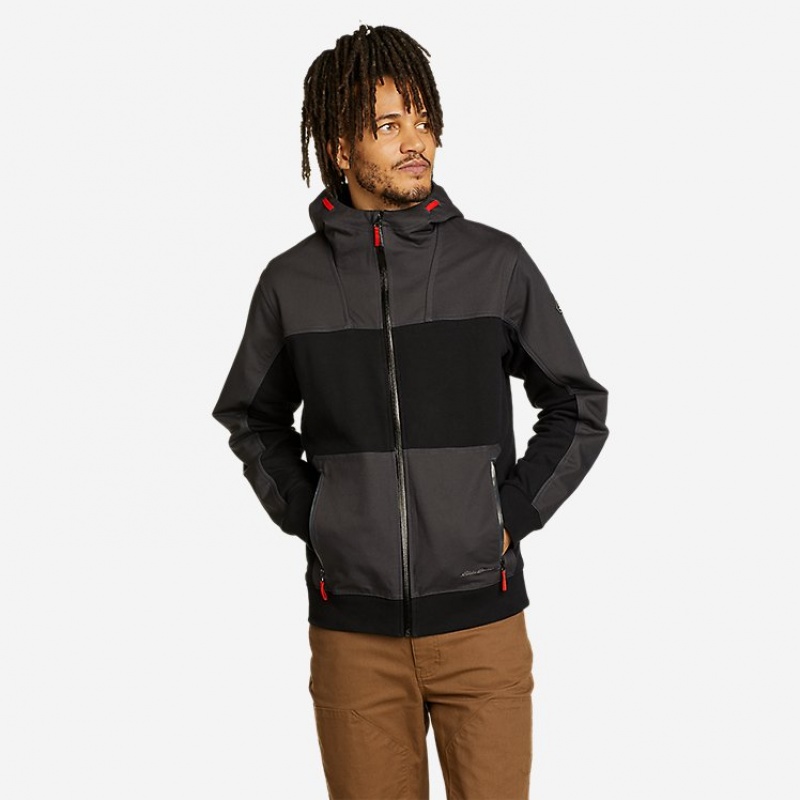 Eddie Bauer Mountain Ops Full-Zip Hoodie Herren Schwarz | AIBO-48765